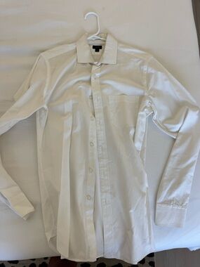 J. Crew White Men's Button-Down Dress Shirt